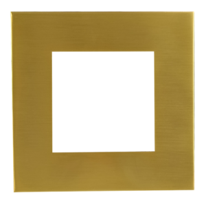 6″ Brushed Brass Square